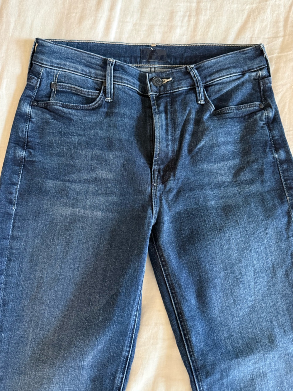 MOTHER The Mid Rise Dazzler Ankle Fray Jean Fancy Meeting You Here size 28 NWT - Picture 9 of 11